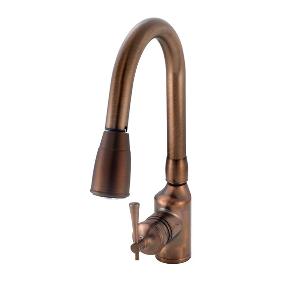 American Brass American Brass SL2000ORB RV Kitchen Faucet w Pull-Down Sprayer&Single Lever Handle 8"-Oil Rub Bronze SL2000ORB